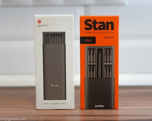 Сравнение набора отверток Perfeo Stan с оригинальным Xiaomi Wiha