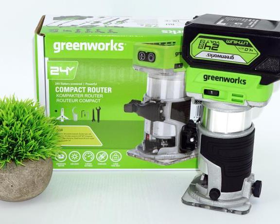 Напольные колонки своими руками. Обзор аккумуляторного фрезера Greenworks G24RO