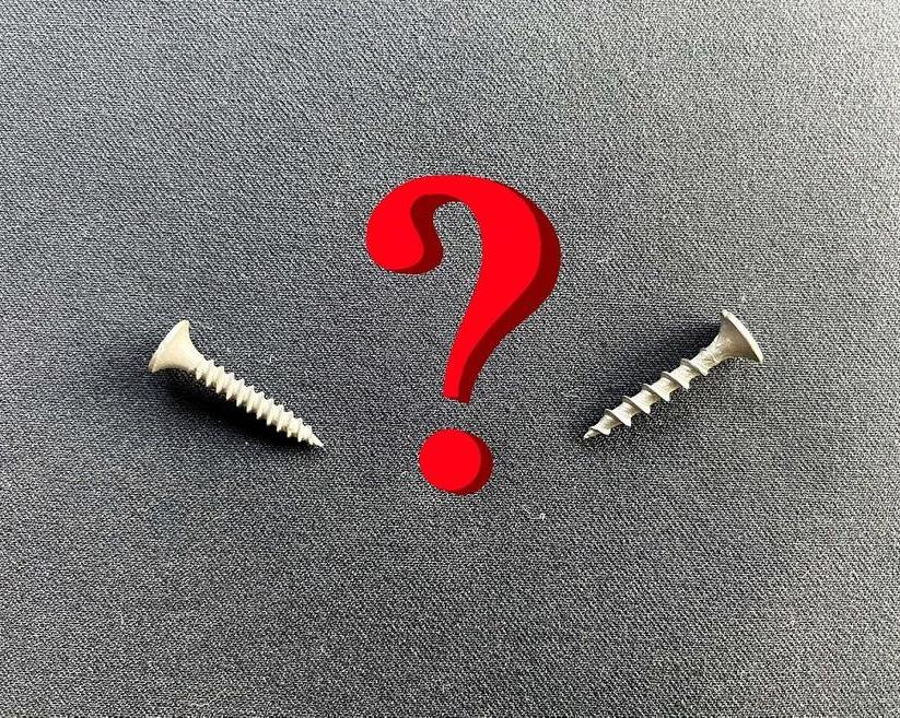Как отличить саморез по дереву от самореза по металлу?